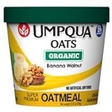 Umpqua Oats Organic Banana Walnut All Natural Oatmeal, Case of 12 (2.47 oz each)