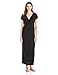 Star Vixen Women's Short-Sleeve Twist-Front Maxi Dress
