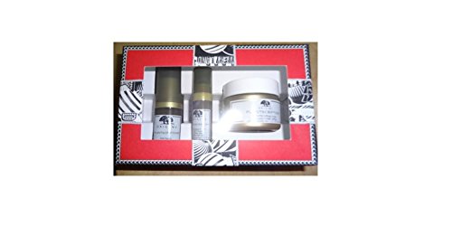 Origins Plantscription Power Set: Anti-aging Power Serum + Anti-aging Power Eye Cream + 1 oz Powerful Lifting Cream