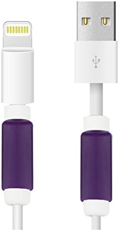 Peres® 3.5cm Colorful Data Cable Saver Protector for Apple USB Lightning Cable Iphone Earphones Protector and 30-pin Charging Cables for Ipod / Iphone / Ipad / Apple Watch (2*Purple)