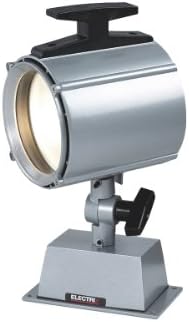 Electrix7700 GRAY Waterproof Machine Light, Halogen, Integrated Transformer, Surface Mounting, 55W, 950 Raw Lumens