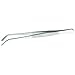 Winco TTG-8C, 8-Inch Curved Tweezer Tong, Curved Tip Precision Tongs, Stainless Steel Plating Tong