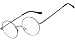 Agstum Retro Round Metal Non-Prescription Eyeglasses Frame with Spring HInge Clear Lens (Grey, (Small size) 42)