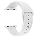 Zyra Sport Band for Apple Watch 38mm S/M, Soft Silicone Strap Replacement iWatch Bands for Apple Watch Sport, Series 3, Series 2, Series 1 White
