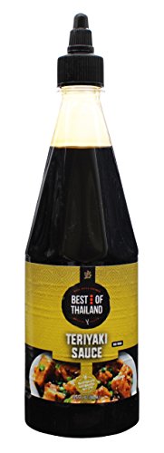 Premium Quality Teriyaki Sauce - (2 Pack - 23.6-oz Bottles) â€“ Real Asian Brewed â€“ No MSG â€“ Kosher Certified â€“ Ideal for Marinating Fish, Meat & Roasted Vegetables Squeezable Bottle - Best of Thailand