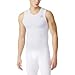 adidas Men's Training Techfit Compression Tank Top, White, Medium