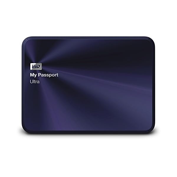 Western Digital 2TB blauschwarz My Passport Ultra Metal Edition tragbare externe Festplatte - USB 3.0 - WDBEZW0020BBA…