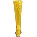 Funtasma by Pleaser Women's Gogo-300 Boot,Yellow Stretch Patent,7 M