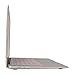 Applefuns A1466/A1369 Models of MacBook Air 13 Inch Case Keyboard Cover Skin Screen Protector Dust Plug 4in1 Laptop Accessory Kit - Rose Quartz