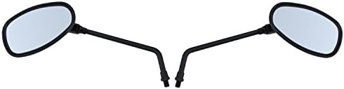 Hoosier Garage BLACK Long Stem Motorcycle Mirrors - Honda Shadow ACE Aero Phantom Sabre Spirit 750 1100 VT750 VT1100 VTX1300 VTX1800