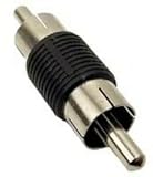 RCA Male to RCA Male - Male to Male RCA Coupler Plug Adapters Connector (Pack of 10)