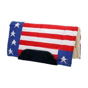 Amazon.com : Tahoe Tack Patriotic American Flag Saddle Pad with Fleece