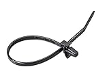 Monoprice Winged Push Mount Cable Ties 3.6 x 150mm 100pcs, Black