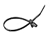 Monoprice Winged Push Mount Cable Ties 3.6 x 150mm 100pcs, Black