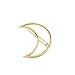 Lychee Moon Girl Punk Hollow Out Moon Triangle Hair Clip Hairpin Clamps Gold Tone