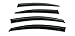 C&C Car Worx Aftermarket Tape-On Outside-Mount WV-12WRX-TF Set of 4 Side Window Visor Rain Guard Deflectors Compatible with Subaru Impreza WRX & STI, Sedan Models ONLY, 2015-2016-2017-2018-2019