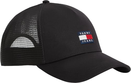 Herren Cap Heritage Trucker mit Logo, Schwarz (Black), Einheitsgröße