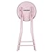 Lavish Home Folding Stool - Backless 24-Inch Stool with 225lb Capacity for Kitchen or Rec Room - Portable Indoor Counter Bar Stools (Pink)
