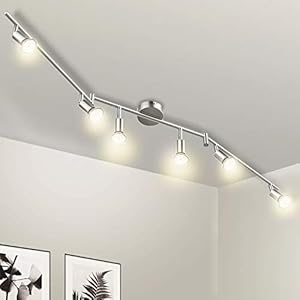 Wowatt plafondspot LED 6 lichts plafondlamp keuken plafondlamp Incl. 6x 5W spots GU10 420lm draaibare woonkamer hal…