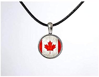Canadian flag choker National, Flag choker Maple leaf choker Choker, jewelry necklace, Emblem pendant Women choker Patriotic gift