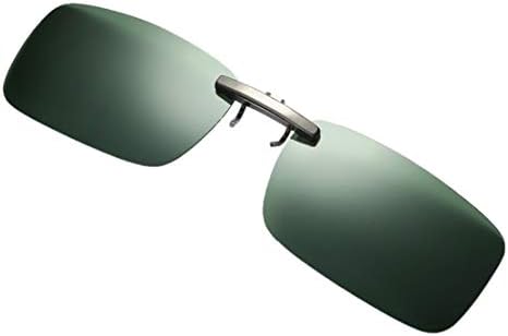 Kycut Detachable Night Vision Lens Driving Metal Polarized Clip On Glasses Sunglasses Good Clip Style Sunglasses for Glasses Outdoor/Driving/Fishing