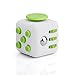 LEDeng Fidget Toys Cube for Fidgeters! Relieve Stress, Anxiety, and Boredom all at your finger tips (White Green)