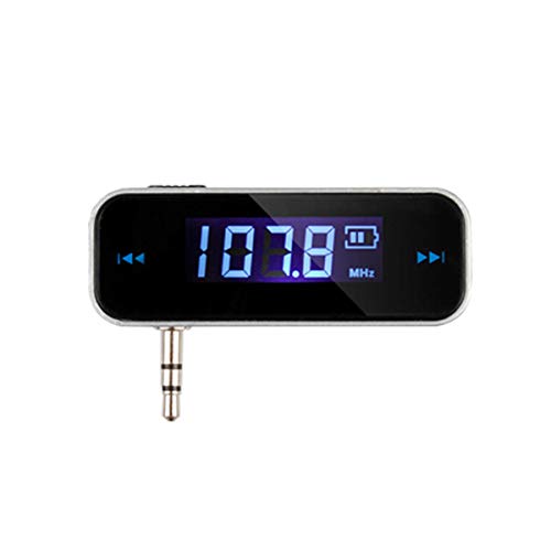 ECRAB FM Transmitter in-car Wireless Audio Adapter for iPad iPhone Samsung Sony Tablet MP3/MP4 Players Android, Mini FM Modulator with Built-in 3.5mm Aux Port - Thumbnail 5