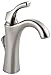 Delta Faucet Addison Single Hole Bathroom Faucet Brushed Nickel, Single Handle Bathroom Faucet, Diamond Seal Technology and Metal Drain Assembly, Stainless 592-SS-DST