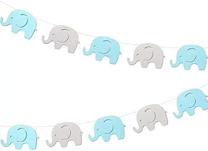 Amazon Com Ta Best Guirnalda De Elefantes Decoraciones Pancarta De Baby Shower De Elefante Pancarta De Elefante De Bebe Nina 10 Pies 24 Piezas Rosa Gris Rosa Gris Toys Games
