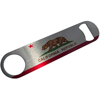 California State Flag Speed Bottle Opener Heavy Duty Gift Californian CA
