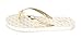 Michael Kors Womens Signature Flip Flops Gold Size 10