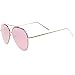 zeroUV Mirrored Oversized Aviator Sunglasses for Women with Flat Mirror Lens 58mm
