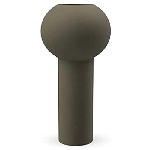 Cooee Design - Pillar - Vase - Colour: Olive Green - 32 cm, HI-028-21-OV, Diameter: 17, Height: 32 cm
