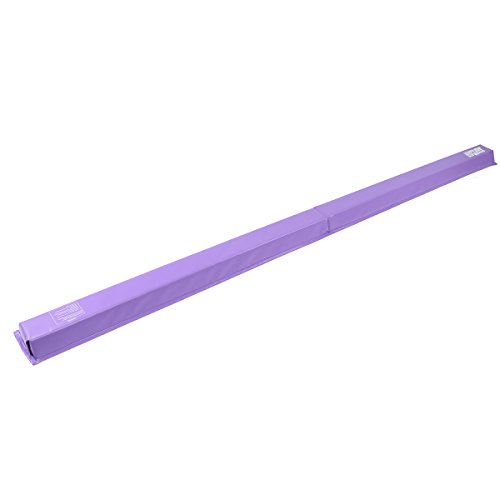 gymmatsdirect Gymnastics Balance Beam, 9' Long Folding Floor Balance Beams Kids Home Practice (Purple, 9 Feet)