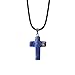 ZHEPIN Bless Gems Cross Pendant Necklace Healing Gemstone Symbol of Salvation, Good News