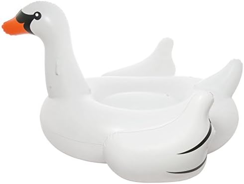 Inflatable Giant Swan Ride-on Animal Swimming Pool Float Toy Kid Children Water Fun Celebrity