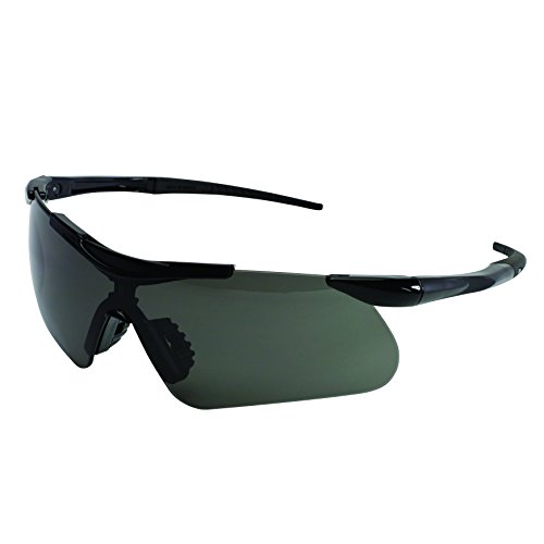 Jackson Safety 38505 V60 Safeview Safety Glasses with RX Inserts, Smoke Anti-Fog Lenses with Black Frame (Pack of 12)
