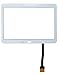 Games&Tech White Touch Screen Digitizer Glass Lens for Samsung Galaxy Tab 4 10.1