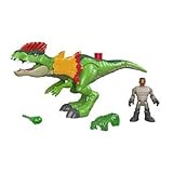 Jurassic World Dilophosaurus & Park Worker Imaginext Figures