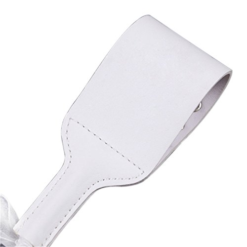 Lieberpaar white Leather Long Whip Riding Crop for Couples Role Play Kit