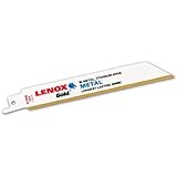 LENOX Tools 21067614GR Gold Power Arc Reciprocating Saw Blade, For Thick Metal, Medium Metal Cutting, 6-inch, 14 TPI, 5-Pack