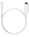 Fosmon HD1912 Mini DisplayPort to HDMI (15 FT), Mini DP [Thunderbolt Port Compatible] to HDMI Cable Adapter for Apple Surface Pro, MacBook Pro, MacBook Air, Mac, Mac Mini - Gold Plated (White)