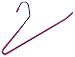 20-Pack Slack Hangers - Open Ended Slimline No Slip Hangers Perfect for Pants, Jeans, Shorts, Skirts, Shirts, Pink and Chrome, 13.5 x 6.25 Inches