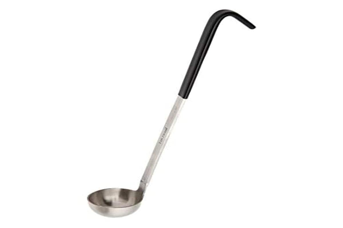 Vogue CD144 Colour Coded Ladle 30ml Stainless Steel Kitchen Cooking Serving Utensil, Black