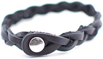 Braided Leather Diffuser Bracelet (6.5” - Black)