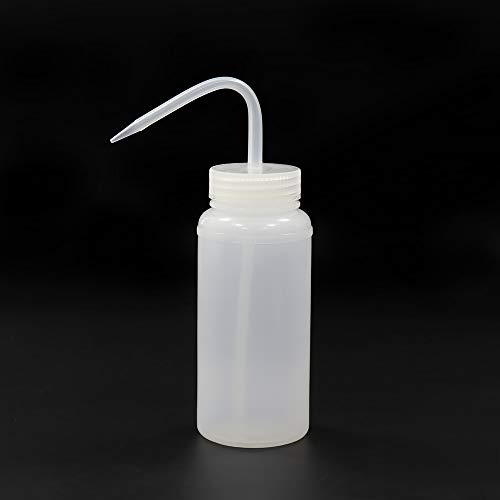 ULAB Scientific Wash Bottle Set, 1 of Each for Self-Venting Safety Wash Bottles of Distilled Water and ISOPROPANOL, LDPE Material, 1pc of General Wide-Mouth wash Bottle, LDPE Material, Vol.500ml - Thumbnail 5