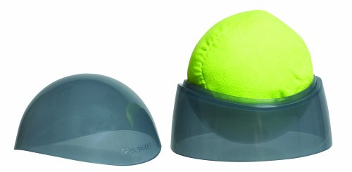 Casabella i clean 1 Count Eyeball Microfiber Cleaning Ball for Electronic Items, Green/Grey