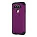 LG G5 Case, Pandawell™ [Corner Protection] Slim Thin Hybrid Dual Layer Shock Absorbing Impact Resist Case Cover for LG G5 (Purple/Black)