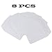Sansheng 8 PCS pocket protector, transparent PVC heavy pocket protector, white pocket pen leak protector, school hospital office supplies (white)