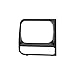 PASSENGER SIDE HEADLIGHT BEZEL Jeep Cherokee HEAD LIGHT BEZEL; BLACK; SE/SE SPORT; [MIDSIZE]